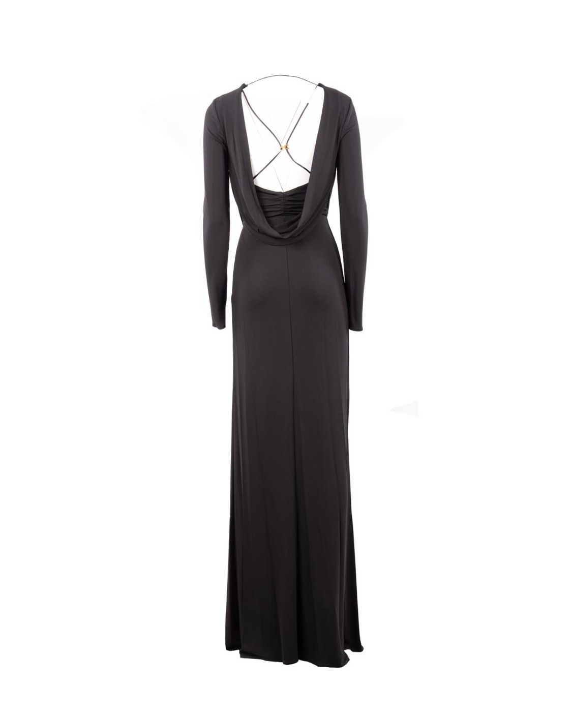 shop ELISABETTA FRANCHI  Abito: Elisabetta Franchi abito Red Carpet in jersey crêpe fluido.
Fodera in maglina.
Dettaglio in metallo dorato con logo sul retro.
Zip invisibile sul fianco.
Vestibilità Slim.
Composizione: 96%Viscosa 04%Elastane.
Made in Italy.. ABR0356E2-110 number 4899757
